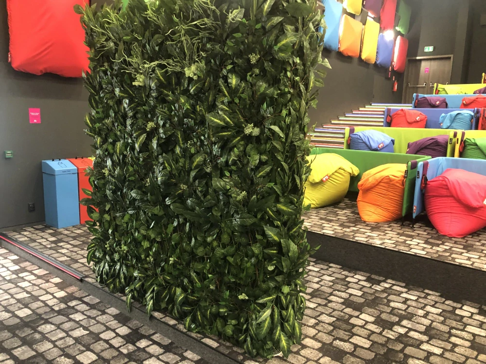 Dekoračná stena zelená