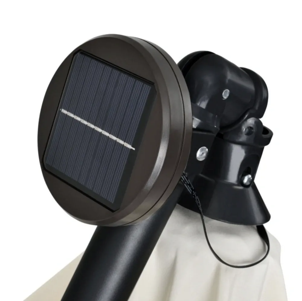 Slnečník LED krémový pr. 300cm