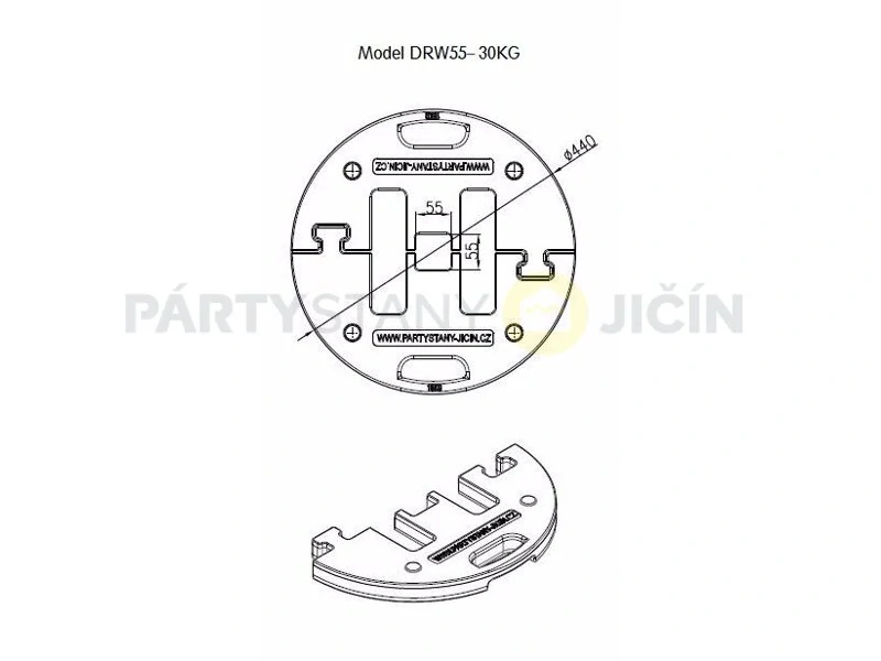 Závažie na rýchlorozkadacie stany