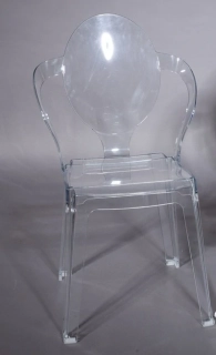 Stolička Spoon transparentná