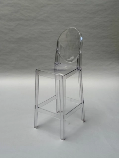 Barová stolička GHOST - transparentná