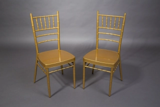 Stolička CHIAVARI zlatá